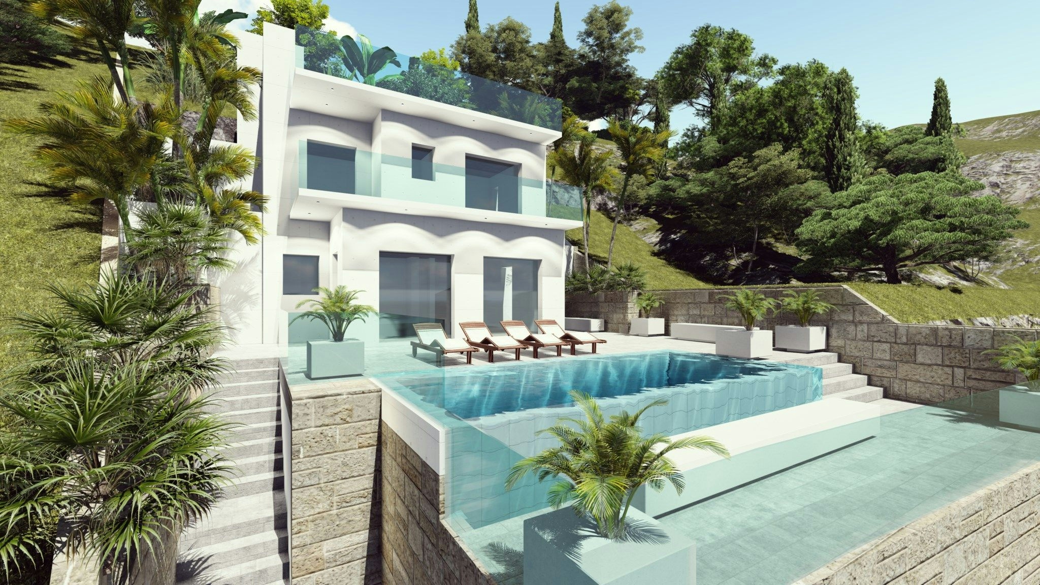 Modern villa i Peñoncillo med privat pool och o..
